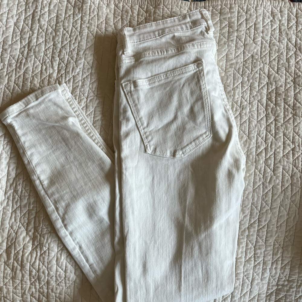 Zara White Skinny Jeans